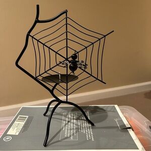 Black Spider Web Holiday Decor